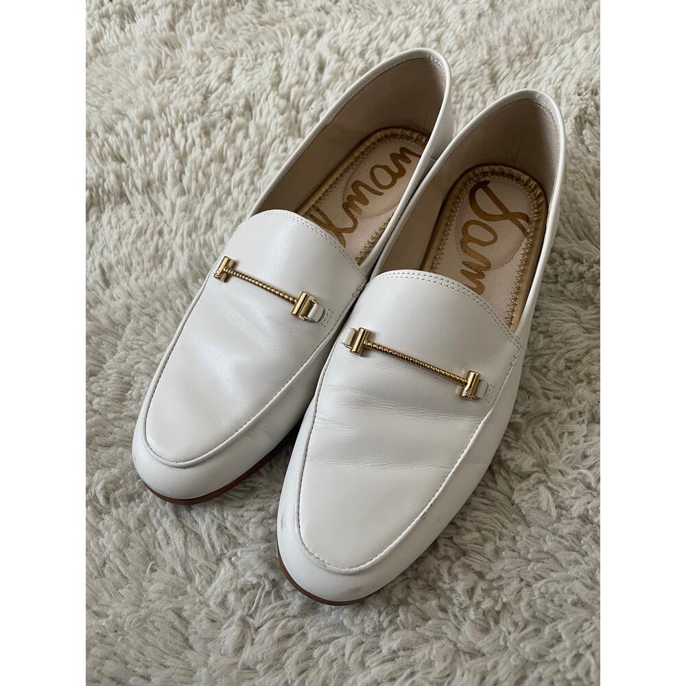 Sam Edelman White Lorraine Loafers 8.5